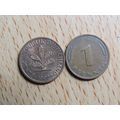 1992d 1 Pfennig Germany Coin