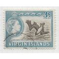 VIRGIN ISLANDS BRITISH 1964 QE2 BIRD BROWN PELI...