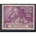 Montserrat 1949 KGV1 1/-d Purple UPU Postal Uni...