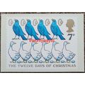 Four Colley Birds....., 7p Post Office Postcard...
