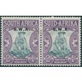 South West Africa 1935 2d.+1d. grey-green & pur...