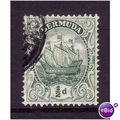 BERMUDA 1910 SG45 1/2d GREEN FINE USED