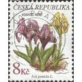 CZECH REPUBLIC, FLOWER, Iris pumila, white 1997...