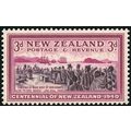 New Zealand KGVI 1940 Centenary 3d Purple Carmi...