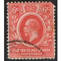 East Africa and Uganda 1912 6c Red Wmk MCrn CA ...