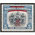 North Borneo 1947 SG349 $5 Indigo & Pale Blue C...