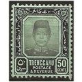 Trengganu 1910 SG14 50c Black/Green Mounted Min...