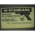 1950 Hi-Standard .22 Target Pistol Ad - Special...