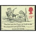 1988 Death Centenary Edward Lear 19p Black Pale...