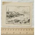 Vintage engraving - Bathing Place, Portrush