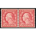 492, Mint 2¢ XF NH Coil Pair Very Well Centered...