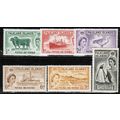 1955 Falkland Islands - Sc# 122-127 Elizabeth d...