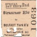 B.T.C. Edmondson Ticket - Stranraer Harbour to ...