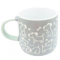 Dog Mug Ceramic Green Handle 8.5 CM Microwave &...