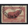 Argentina Merino Sheep 'M.H.'' Ovpt 1935 Canc M...