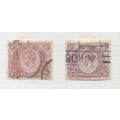 KUT 1922 SG88 2/- PARCEL POST CANCEL & POSTAL P...