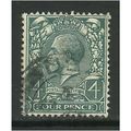 GB 1912 - 24 KGV 4d Grey Green used WMK 100.(F5...