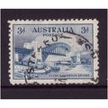 AUSTRALIA 1932 SG 142 3d BLUE SYDNEY HARBOUR BR...