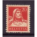 SWITZERLAND 1914 SG 289 20c RED ON BUFF M / MINT