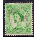 GB 1956 QE2 7d Bright Green wilding Wmk 165 SG ...