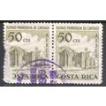 Costa Rica 1967 - SG787 x 2 - 50c olive - Ruins...