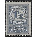 Po Mi 85 x (*): 1½ Kr. deep blue Postage Due St...