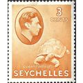 SEYCHELLES, George V, Giant tortoise, orange 19...
