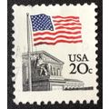 US Stamp #1894 used: 1981 20c Flag over Supreme...