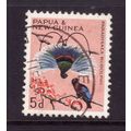 PAPUA NEW GUINEA 1964 5d BLUE BIRD OF PARADISE ...