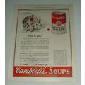 1923 Campbell's Tomato Soup Ad - Time to Play