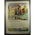 1951 TWA Airlines Ad - Daddy will be back tonight