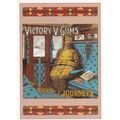 Victory V Gums Train Carriage Advertising Poster Postcard