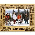 Steamboat Colorado Ski Runs Laser Engraved Wood...