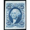 R32a, Used 10¢ Superb GEM Imperforate Bill Of L...