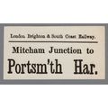 LONDON BRIGHTON & SOUTH COAST RAILWAY LUGGAGE L...