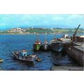Ribadeo Muelle de Mirasol Spain postcard used VGC