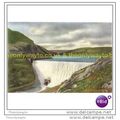 ELAN VALLEY, CABAN GOCH DAM, WALES, C81, Postcard