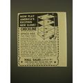 1961 Hall Sales Checkline Game Advertisement - ...