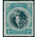 Barbados 1920 4d black & blue-green Victory SG2...