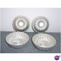 Vintage Set of 4 Mini Aluminum Tart or Jello Molds