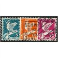1932 3 different values - #267 fine used (o)
