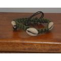 New Green Shoelace Cowrie Shell Bracelet