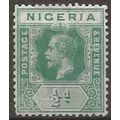 Nigeria 1914 SG1 1/2d Green Mounted Mint .