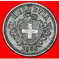 Ⰶ HAT ON THE SHIELD: SWITZERLAND★ 1 RAPPEN 1944...