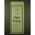 1902 Elgin Watch Ad - The stretched forefinger ...