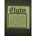 1902 Elgin Watch Ad - This is the word as it is...