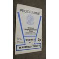 1976 Rugby Football League programme - Widnes v...