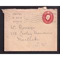 Great Britain KGV 1917 1d Red Cover Embossed Po...