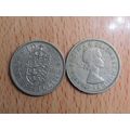 GB 1960 Elizabeth II English 1/- Shilling Coin