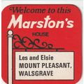 BEER MAT - MARSTONS BREWERY - MOUNT PLEASANT, W...